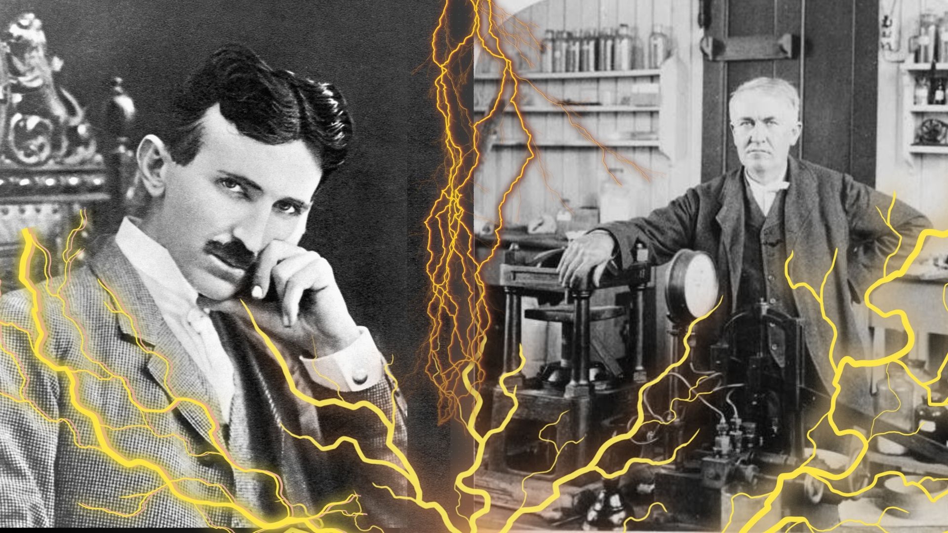 Nikola Tesla i Thomas Edison - wojna prądów